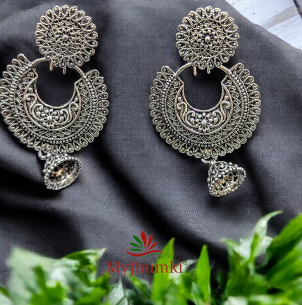 Oxidised Jhumka Earring For Women